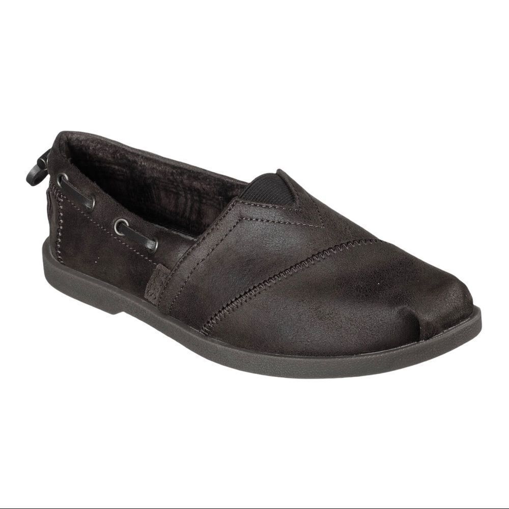 BOBS Chill Lugs Black Slip On Shoes Size 6